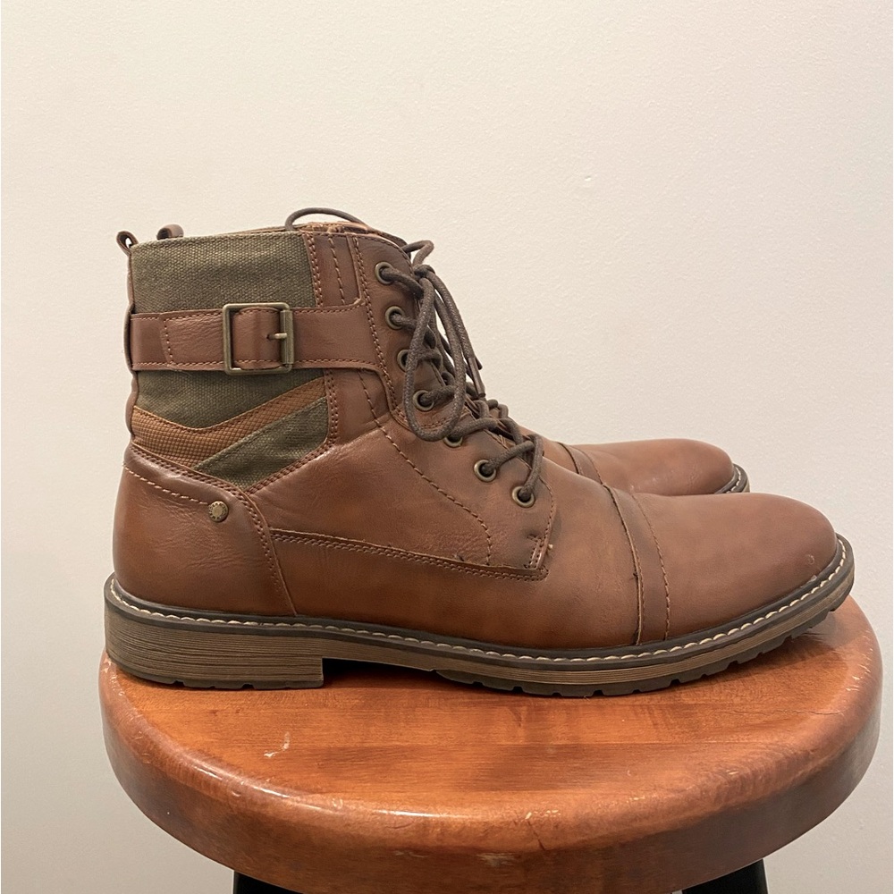 Madden Teetr Cap Toe Combat Boots Men’s Sz 12